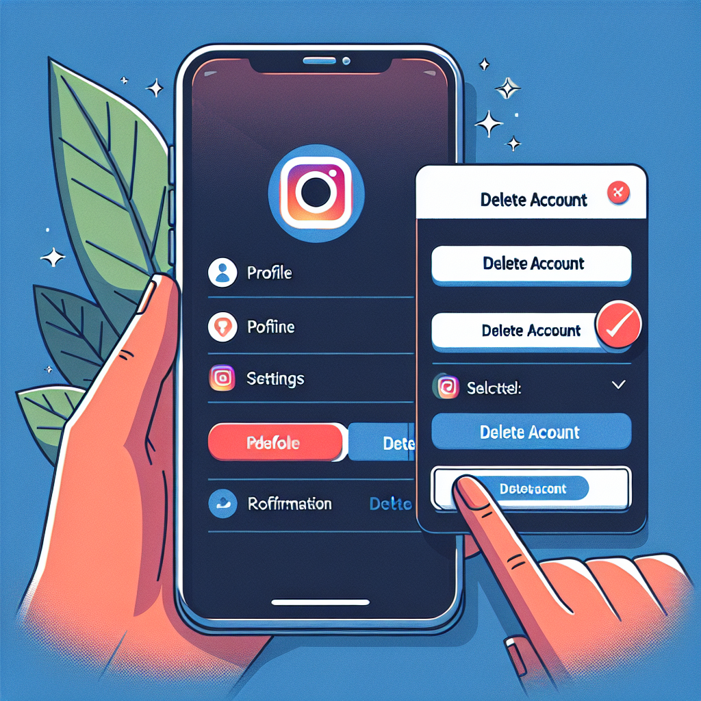 how to delete instagram account